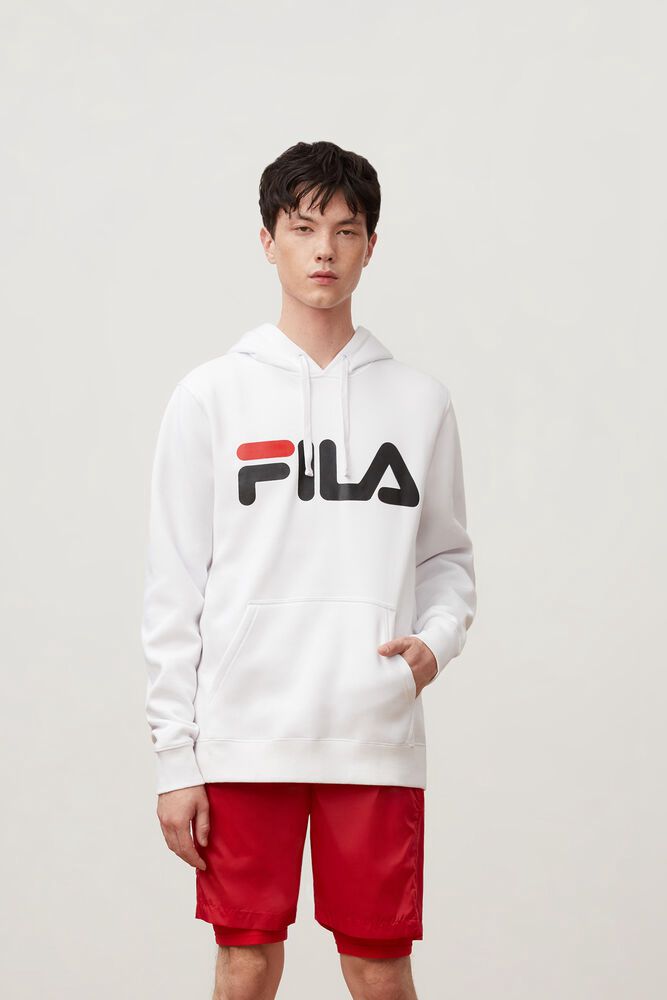 Fila Hoodie Flori Mens White - India LVX-508462